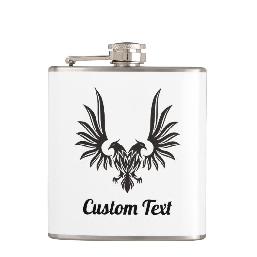 Adler mit zwei Heads Flask Flachmann (Vorderseite)