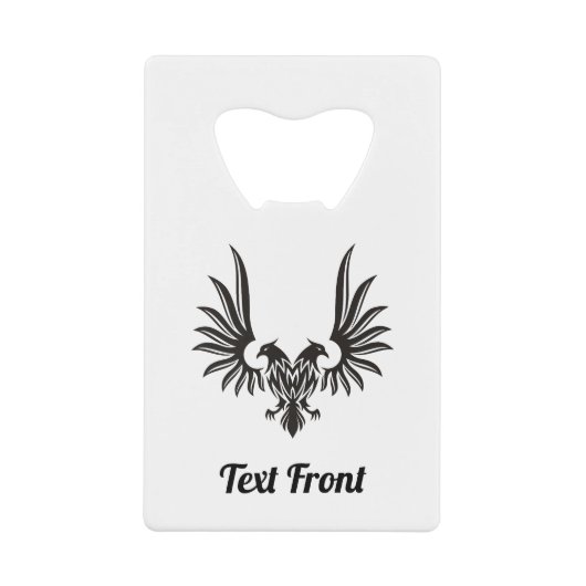 Adler mit zwei Kartenköpfen Flaschenöffner (Vorderseite)