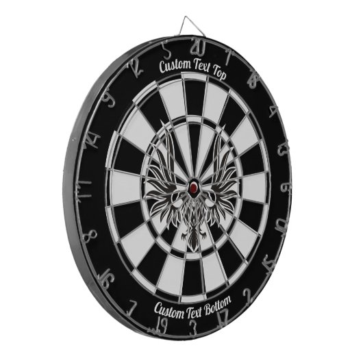 Adler mit zwei Kopf Dartboard mit Darts Dartscheibe (Vorderseite Links)