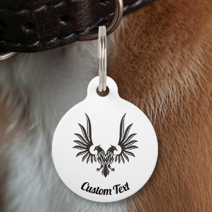 Adler mit zwei Kopf Pet Name Tag Haustiermarke