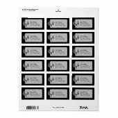 Adler mit zwei Köpfen Adressaufkleber (Vorne)