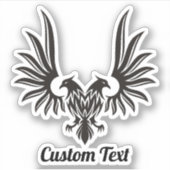 Adler mit zwei Köpfen Aufkleber (Vorderseite)