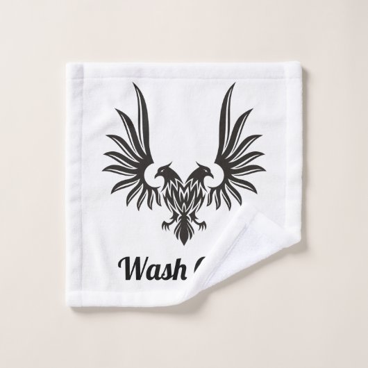 Adler mit zwei Köpfen Badetuch Set (Waschlappen)