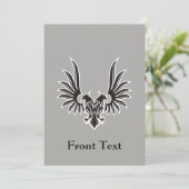 Adler mit zwei Köpfen Einladung (Stehend Vorderseite)