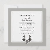 Adler mit zwei Köpfen Einladung (Rückseite)