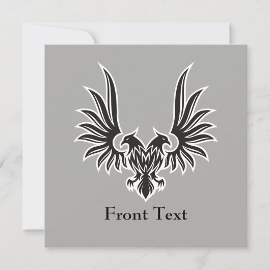 Adler mit zwei Köpfen Einladung (Vorderseite)