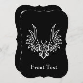 Adler mit zwei Köpfen Einladung (Vorne/Hinten)