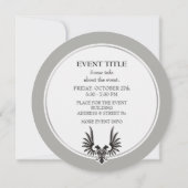 Adler mit zwei Köpfen Einladung (Rückseite)