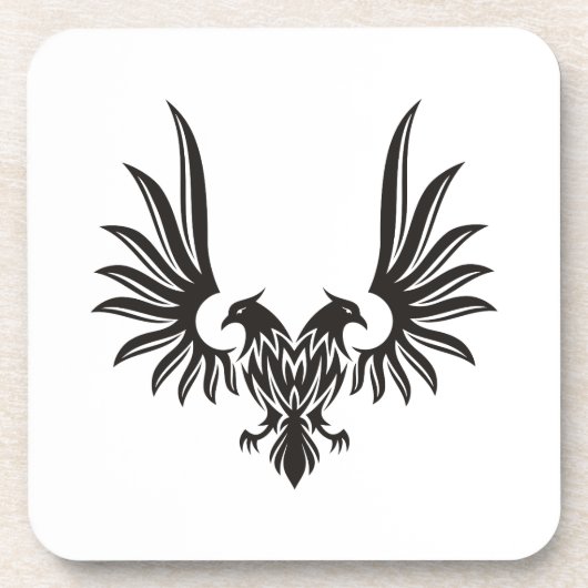 Adler mit zwei Köpfen Getränkeuntersetzer (Vorderseite)