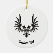 Adler mit zwei Köpfen Keramik Ornament (Vorne)