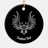 Adler mit zwei Köpfen Keramik Ornament (Vorne)