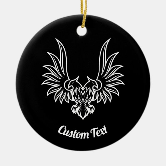 Adler mit zwei Köpfen Keramik Ornament (Vorne)