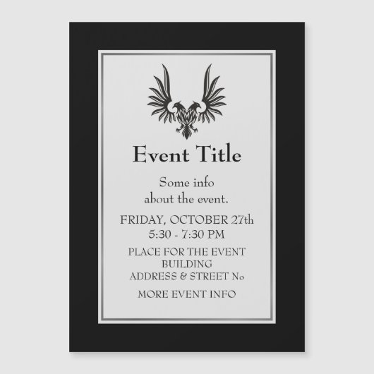 Adler mit zwei Köpfen Magnetkarte (Vorderseite)