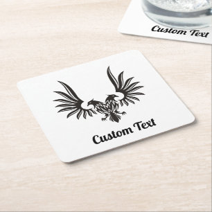 Adler mit zwei Köpfen Papier Untersetzer