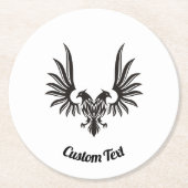 Adler mit zwei Köpfen Papier Untersetzer (Vorderseite)