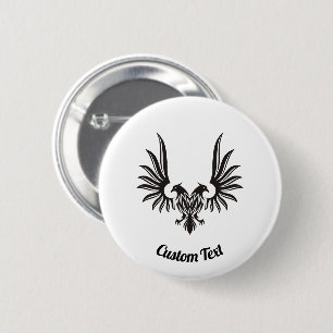 Adler mit zwei Köpfen Pinback Button