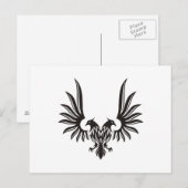 Adler mit zwei Köpfen Postkarte (Vorne/Hinten)