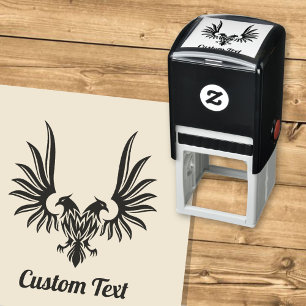 Adler mit zwei Köpfen Selbstfarbige Briefmarke Permastempel