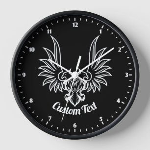 Adler mit zwei Köpfen Wall Uhr