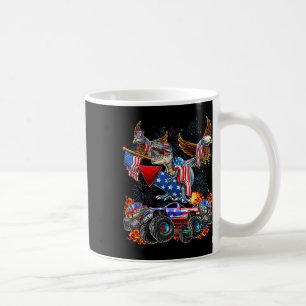 Adler Monster Truck Dinosaur 4. Juli Amerika Patri Kaffeetasse