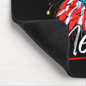 Adler-Mullet-4.-Juli-Flagge Merica-Unabhängigkeit Mousepad (Ecke)