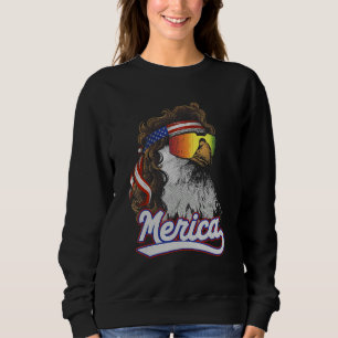 Adler Mullet Merica 4. Juli Usa Patriotisch 9 Sweatshirt