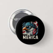 Adler-Mullet-Sonnenbrille Merica 4. Juli USA Ameri Button (Vorne & Hinten)