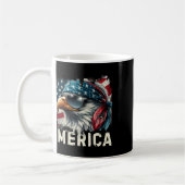 Adler-Mullet-Sonnenbrille Merica 4. Juli USA Ameri Kaffeetasse (Links)