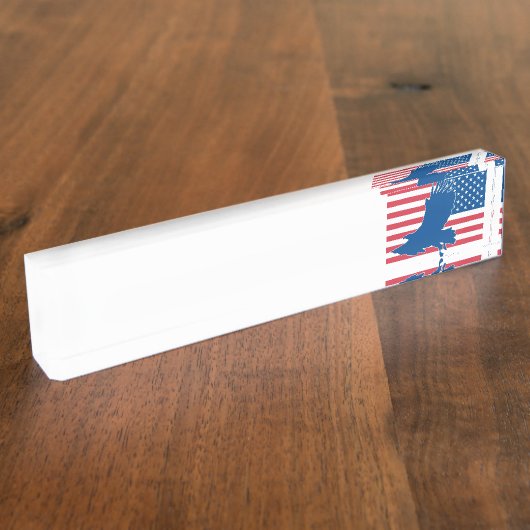 Adler Namensplakette (Seite)