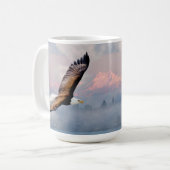 Adler Olympic Mountains Pacific Northwest Reise Kaffeetasse (Vorderseite Links)