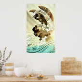 Adler over Waves Tsuchiya Koitsu 1930s Poster (Küche)