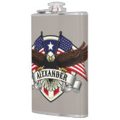 Adler Patriotisch Flachmann (Links)