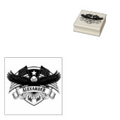 Adler Patriotisches Patch Gummistempel (Stempel)