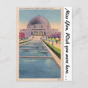 Adler Planetarium, Chicago, Illinois Postkarte