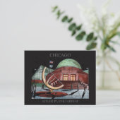 Adler Planetarium Postcard Randsom Art Chicago Postkarte (Stehend Vorderseite)