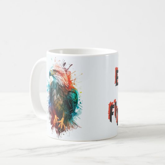 Adler Quote Tasse (Vorderseite Links)