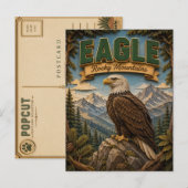 Adler Rocky Mountains POPCUT Postkarte (Vorne/Hinten)