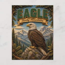 Adler Rocky Mountains POPCUT Postkarte