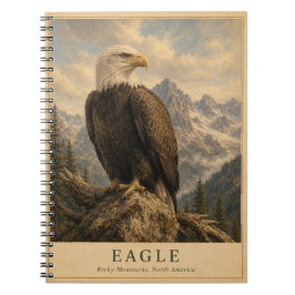 Adler Rocky Mountains VINTAGE Notizblock