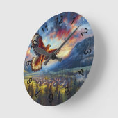 Adler Runde Wanduhr (Winkel)