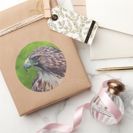 Adler Runder Aufkleber (Schenken)
