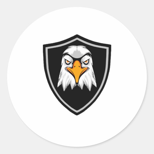 Adler Runder Aufkleber (Vorderseite)