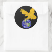 Adler Runder Aufkleber (Tasche)