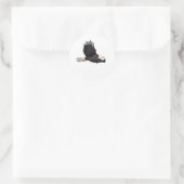 Adler Runder Aufkleber (Tasche)