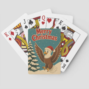 Adler-Schneewehen-Tier-Weihnachten Spielkarten