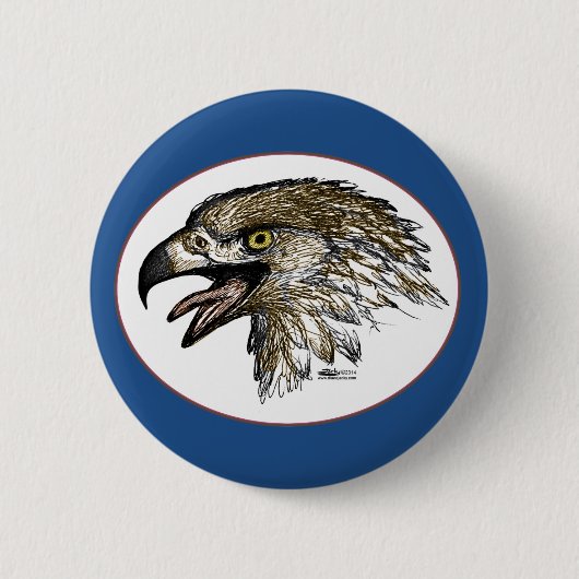 Adler schreit button (Vorderseite)