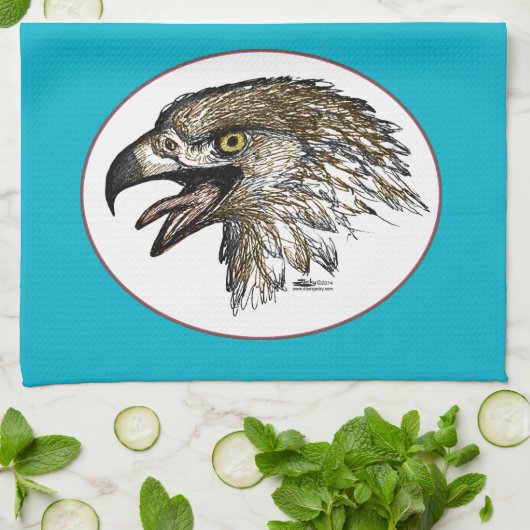 Adler schreit handtuch (Gefaltet)