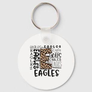Adler Schulmaskottchen Leopard Plaid - Zur Schule  Schlüsselanhänger
