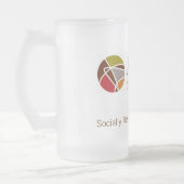 Adler Schulmattierte GlasTasse 2 Mattglas Bierglas (Links)