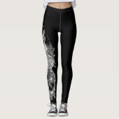 Adler - Schwarze Leggings (Vorderseite)